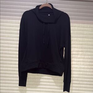 Women's Black Cowl Neck Top